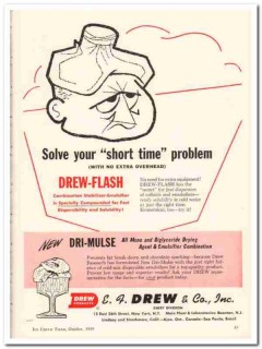 E F Drew Company 1959 Vintage Ad Ice Cream Emulsifier Drew-Flash E F Drew Company 1959 Vintage Ad Ice Cream Emulsifier Drew-Flash
