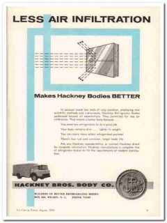 hackney bros body company 1959 less air infiltration truck vintage ad