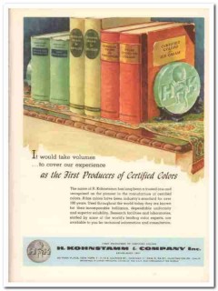 H Kohnstamm Company 1959 Vintage Ad Ice Cream Certified Color Producer H Kohnstamm Company 1959 Vintage Ad Ice Cream Certified Color Producer