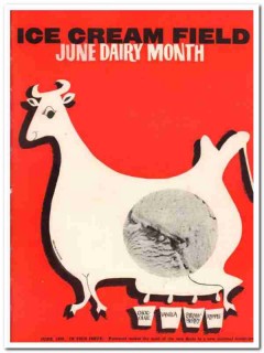 ice cream field 1959 june wm giacalone magazine cover vintage print ice cream field 1959 june wm giacalone magazine cover vintage print