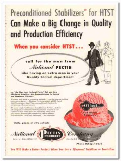 National Pectin Products Company 1960 Vintage Ad Ice Cream Stabilizers National Pectin Products Company 1960 Vintage Ad Ice Cream Stabilizers