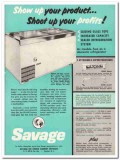 C V Hill Company 1960 Vintage Ad Ice Cream Cabinet Savage SG-669 C V Hill Company 1960 Vintage Ad Ice Cream Cabinet Savage SG-669