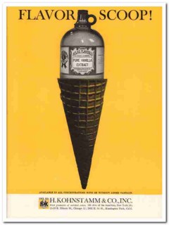 H Kohnstamm Company 1960 Vintage Ad Ice Cream Vanilla Flavor Scoop H Kohnstamm Company 1960 Vintage Ad Ice Cream Vanilla Flavor Scoop
