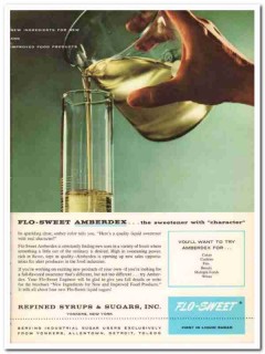 Refined Syrups Sugars Inc 1960 Vintage Ad Ice Cream Flo-Sweet Amberdex Refined Syrups Sugars Inc 1960 Vintage Ad Ice Cream Flo-Sweet Amberdex