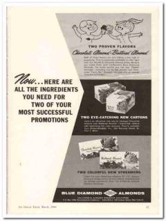 California Almond Growers Exchange 1960 Vintage Ad Ice Cream Flavors California Almond Growers Exchange 1960 Vintage Ad Ice Cream Flavors