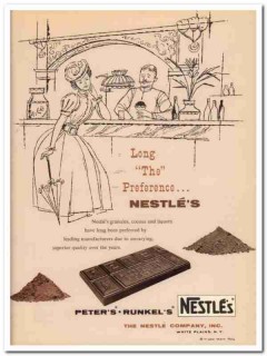 Nestle Company 1960 Vintage Ad Ice Cream Chocolate Granule Preference Nestle Company 1960 Vintage Ad Ice Cream Chocolate Granule Preference