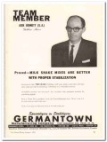Germantown Mfg Company 1960 Vintage Ad Ice Cream Jack Bennett Adviser