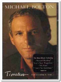 michael bolton - timeless classics vol 2 sealed audio cassette tape michael bolton - timeless classics vol 2 sealed audio cassette tape