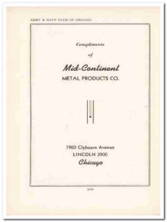 mid-continent metal products company 1943 ww2 wartime vintage ad