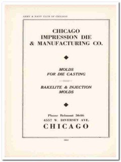 chicago impression die mfg company 1943 molds ww2 wartime vintage ad