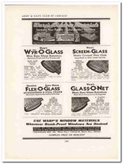 flex-o-glass mfg company 1943 warps window ww2 wartime vintage ad flex-o-glass mfg company 1943 warps window ww2 wartime vintage ad