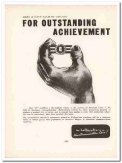 hallicrafters company 1943 outstanding achievement ww2 vintage ad hallicrafters company 1943 outstanding achievement ww2 vintage ad