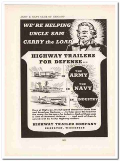 highway trailer company 1943 helping uncle sam ww2 wartime vintage ad