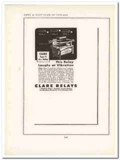 c p clare company 1943 electrical relays ww2 wartime vintage ad