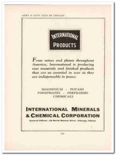 international minerals chemical corp 1943 mines ww2 wartime vintage ad international minerals chemical corp 1943 mines ww2 wartime vintage ad