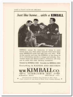 w w kimball company 1943 just like home piano ww2 wartime vintage ad