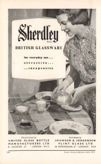 united glass bottle mfr ltd 1953 johnsen jorgensen sherdley vintage ad