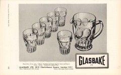 glasbake ltd 1953 viking tumblers jugs home export glass vintage ad glasbake ltd 1953 viking tumblers jugs home export glass vintage ad