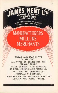 james kent ltd 1947 manufacturers millers merchants pottery vintage ad