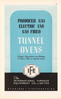 international furnace equipment company 1947 tunnel ovens vintage ad