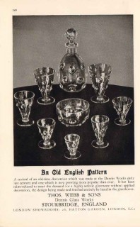 thos webb sons ltd 1947 old english pattern dennis glass vintage ad