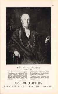 pountney company ltd 1947 john decimus bristol pottery vintage ad