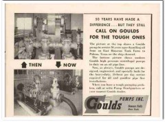 Goulds Pumps Inc 1951 Vintage Ad Oil Tough High Pressure Petroleum