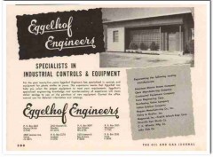 Eggelhof Engineers Inc 1951 Vintage Ad Industrial Controls Equipment