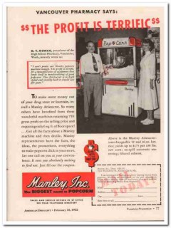 manley inc 1952 high school pharmacy vancouver wa mv mowan vintage ad manley inc 1952 high school pharmacy vancouver wa mv mowan vintage ad