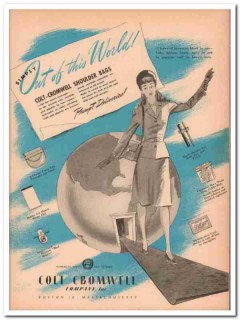 Colt-Cromwell Company 1946 Vintage Ad Luggage Leather Shoulder Bags