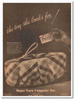 major yarn company 1946 plexon tag she looks for handbag vintage ad major yarn company 1946 plexon tag she looks for handbag vintage ad
