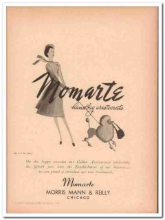 morris mann reilly inc 1946 momarte aristocrat handbag vintage ad