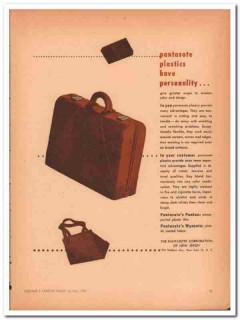 Pantasote Corp 1946 Vintage Ad Luggage Pantex Wynsote Modern Plastic