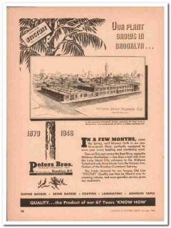 peters bros rubber company 1946 stictuit backing handbag vintage ad