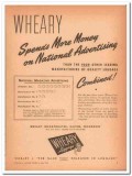 Wheary Inc 1946 Vintage Ad Luggage National Advertising More Money