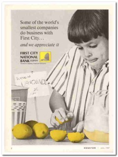 first city national bank 1967 smallest companies business vintage ad first city national bank 1967 smallest companies business vintage ad