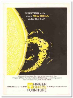 finger office furniture company 1967 bursting grand opening vintage ad