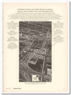 lagusrta gavrel bolin inc 1967 sw freeway land real estate vintage ad