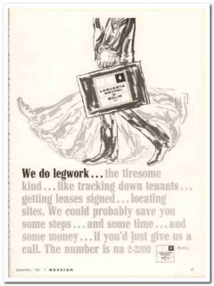 lagusrta gavrel bolin inc 1967 legwork tenants real estate vintage ad