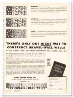 texas water wells inc 1967 right way construct gravel-wall vintage ad