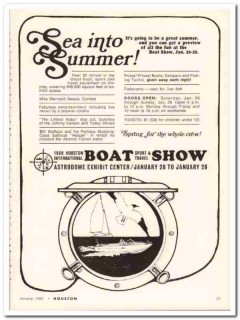 houston international boat show 1968 sea summer astrodome vintage ad houston international boat show 1968 sea summer astrodome vintage ad