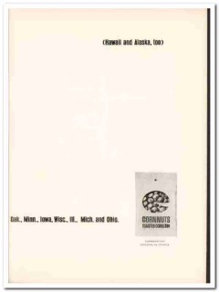 cornnuts inc 1967 hawaii alaska toasted corn snack food vintage ad