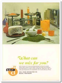 dell food specialties company 1967 mix originating flavor vintage ad
