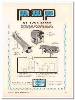 krispy kist korn machine company 1967 snack food equipment vintage ad