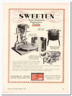 krispy kist korn machine company 1967 sweeten caramel vintage ad