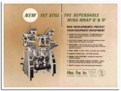 mira-pak inc 1967 mira-wrap packaging machine snack food vintage ad