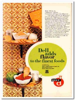 dell food specialties company 1968 consumers taste flavor vintage ad