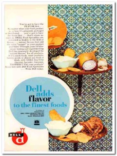 dell food specialties company 1968 flavor first tastier vintage ad