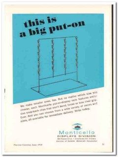 sommer metalcraft corp 1968 put-on monticello displays food vintage ad