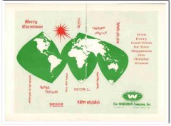 woodman company 1968 merry christmas packaging snack food vintage ad